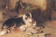 Walter Hunt The Shepherd-s Pet France oil painting artist